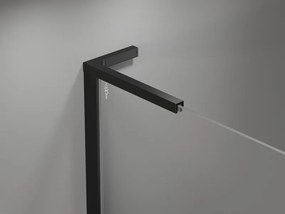 Mexen, Mexen Mist L Duo výklopný sprchový kút 120 x 115 cm, priehľadný, čierny - 8A4L-120-115-70-00