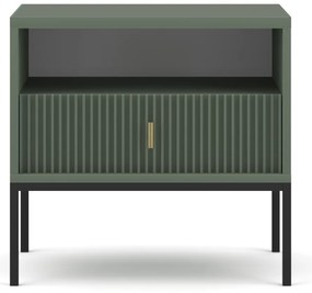 Noční stolek Maggiore 53,9 cm zelený/černý/zlatý