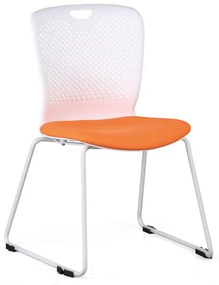 Plastová stolička DOT, oranžová
