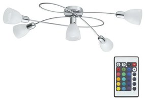 Eglo Eglo 75356 - LED RGB Stmievateľné bodové svietidlo DAKAR-C 5xE14/4W + DO EG75356