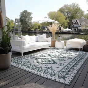Obojstranný koberec Elle Decoration GEMINI Dynamic zelený