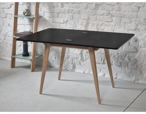 Rozkladací jedálenský stôl s doskou v dekore jaseňového dreva 65x90 cm Envelope – Ragaba
