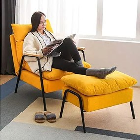 Tyrkysové polohovacie kreslo BRISTOL s podnožkou