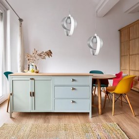 ONLI - Luster na lanku SERENA 1xE27/22W/230V biela