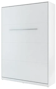 Sklápacia posteľ Concord Pro I, Farby: biely / biely lesk, Rozmer postele: 120x200