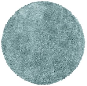 Modrý okrúhly koberec ø 160 cm Fluffy – Ayyildiz Carpets