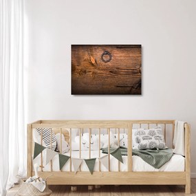 Sklenený obraz textúry dreva (70x50 cm)
