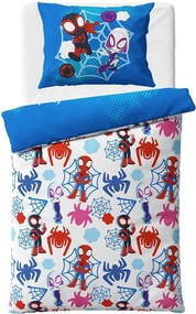 Obojstranné bavlnené posteľné obliečky Spidey a jeho úžasní priatelia - 100% bavlna - 70x90 cm + 140x200 cm