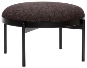 Čierna stolička Hübsch Futuro, ø 65 cm