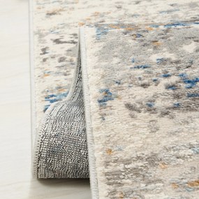 TA Koberec G509B WHITE/D_BLUE PORTLAND HIL Biely Obdĺžnikový Rozmer: 80x150 cm