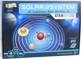 LEAN Toys Vzdelávacia umelecká sada Planéty slnečnej sústavy Urob si sám