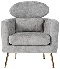 Kreslo Glamour sivý