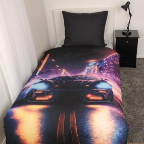 Herding Obliečky Neon Car, 135 x 200 cm, 80 x 80 cm
