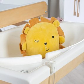 Prebaľovací pult v dekore brezy v bielo-prírodnej farbe Baby Pool – Roba