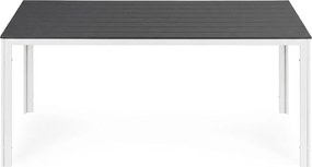 MultiGarden Záhradný stôl 6 miest 156x78 cm - sivý biely MultiGarden