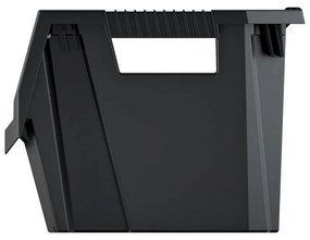 Úložný box uzatvárateľný 39,6 × 38 × 28,2 cm, čierna