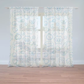 Sablio Záclony Kreslenie: 2ks 150x250cm