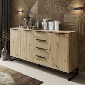 VALBO KOMODA DUB ARTISAN 178 cm