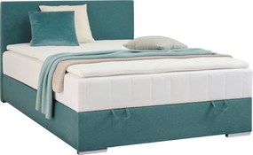 XXXLutz AMERICKÁ POSTEĽ, 120/200 cm, petrolejová Carryhome - Postele - 002427001425