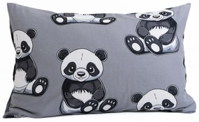 Bavlnená obliečka na vankúš Renforcé 40 x 60 cm – Panda