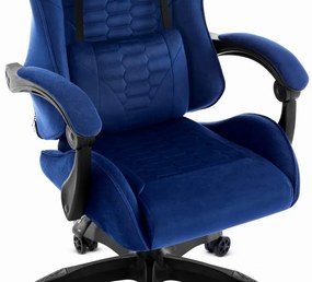 Herné kreslo HC-1000 Navy - zamatová látka