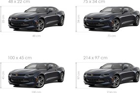 Chevrolet Camaro textilní prelepiteľná nálepka na stenu 48 × 22 cm