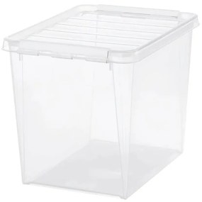 SmartStore Úložný box s bielymi klipmi Classic, 25 l, 25 l