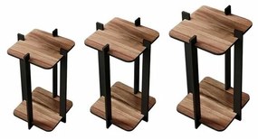 Stojan na kvety Flower Desk Square - Walnut