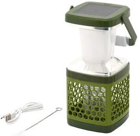 LED Prenosná nabíjacia lampa s lapačom hmyzu LED/3W/1800 mAh zelená