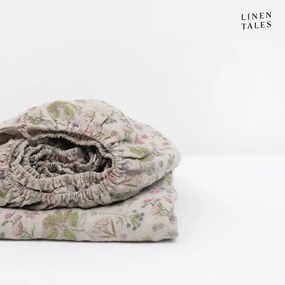 Napínacia ľanová plachta v prírodnej farbe 200x200 cm Botany 2 – Linen Tales