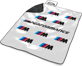 Sablio Plážová deka MPERFORMANCE biely vzor: 200x140 cm