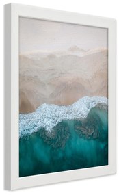Gario Plagát Vlny na brehu mora Farba rámu: Bez rámu, Rozmery: 40 x 60 cm