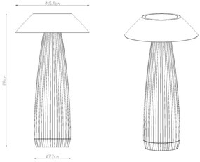 Globo 21021B - LED Stm. nab. dot. stolná lampa ILLUMI LED/1W/3,7V 3000K čierna