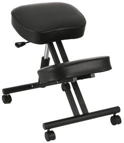 Kľakacia stolička, čierna