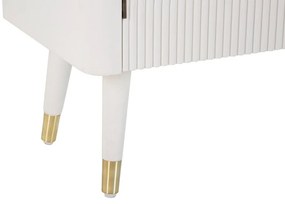 Dizajnová komoda Gerlinde 117 cm biela