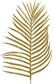 Vianočná zlatá umelá trblietavá dekorácia palmový list - 21*2*51 cm