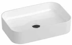 Umývadlo na dosku Ravak Ceramic Slim 55x37 cm bez otvoru pre batériu, bez prepadu XJX01155002