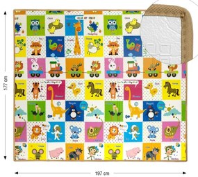 Hracia podložka pre deti Play Colourful Animals T1