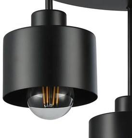 Luster na tyči 3xE27/35W/230V pr. 30 cm čierna