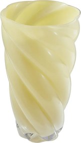 SWIRL Váza 30 cm - žltá