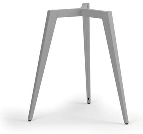 Stolová podnož VIBE, 668 x 725 mm, sivostrieborná