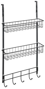 Závesná polička na dvere Wenko Rack Black