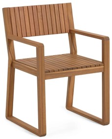 Záhradná stolička z akáciového dreva Kave Home Emili