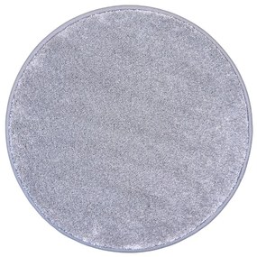 Vopi, Kusový koberec Laguna šedá kruh, 160x160 (priemer) kruh, šedá, obývacia izba