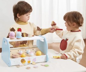 Viga 44842 Drevená mini zmrzlináreň a cukráreň PolarB