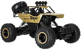 KIK Diaľkovo ovládané kovové auto RC Rock Crawler 4WD 1:12, zlaté