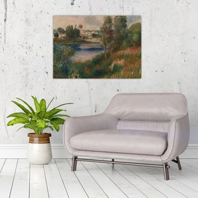 Obraz - Auguste Renoir, Landscape at Vetheuil, reprodukcia (70x50 cm)
