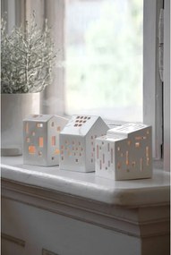 Biely keramický svietnik Kähler Design Urbania Lighthouse Functio