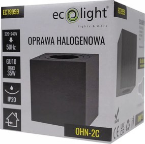 Povrchové halogénové GU10 LED pohyblivé stropné bodové svietidlo čierne