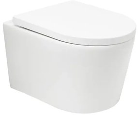 Wc s doskou softclose závesné SAT Brevis biele vírové SATBRE010RTORP, 1 ks